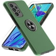 thumbnail image 1 of Galaxy A53 5G Case, Samsung Galaxy A53 5G Case with HD Screen Protector, [Military Grade] Shockproof Protection Case with 360° Magnetic Built-in Ring Kickstand Case for Samsung A53 5G, Green, 1 of 14
