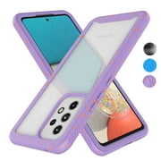 Galaxy A53 5G Case, Takfox Samsung A53 Phone Case Shock Absorbing, Rugged Shockproof Crystal Clear Hard Case Full Body Protective Sturdy Cover TPU Shell Bumper Case for Samsung Galaxy A53 5G,Purple