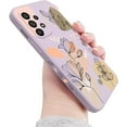 thumbnail image 1 of for Galaxy A53 5G Case for Women Girls Cute Plants Leaf Camera Lens Protector Soft TPU Bumper Slim Liquid Silicon Rubber Shockproof Protective Cover Phone Case for Samsung Galaxy A53 5G-Purple, 1 of 7