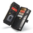 thumbnail image 1 of Galaxy A53 5G Wallet Case, ELEHOLD Heavy Duty PU Leather Zipper Pocket Wallet Case with 10 Card Slots for Samsung Galaxy A53 5G,Black, 1 of 11