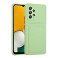 thumbnail image 1 of Galaxy A53 Case, Slim Soft Fit Shockproof Protection Case Dropproof Non-Slip Silicone Case with Card Slots Soft TPU Bumper Phone Wallet Case for Samsung Galaxy A53 5G 6.5 inch 2022,Green, 1 of 7