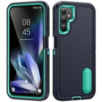 for Galaxy A54 5G Case Kickstand Durable 3-Layer Military Grade Protective Cover Hybrid Silicone Heavy Duty Rugged Shockproof Screen Lip Raised Protection for Samsung Galaxy A54 5G,
Deep Blue