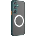 thumbnail image 1 of Galaxy A55 5G Case Magnetic [Support Magsafe Charger] Wireless Anti-Scratch Shockproof Matte Clear Camera Lens Protector Slim Thin Phone Cover Case for Samsung Galaxy A55 5G 6.5"-Green, 1 of 10