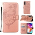 thumbnail image 1 of Galaxy A70 Phone Case, Dteck Embossed Butterfly Magnetic Flip PU Leather Wallet Foilo Case Stand Protective Cover with Hand Strap [Built-in card slots/money pocket] for Samsung Galaxy A70, Rosegold, 1 of 5