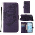 thumbnail image 1 of Galaxy A71 (5G) Phone Case, Dteck Embossed Butterfly PU Leather Wallet Foilo Case Stand Protective Cover with Hand Strap [Built-in card slots/money pocket] for Samsung Galaxy A71 5G, Purple, 1 of 5
