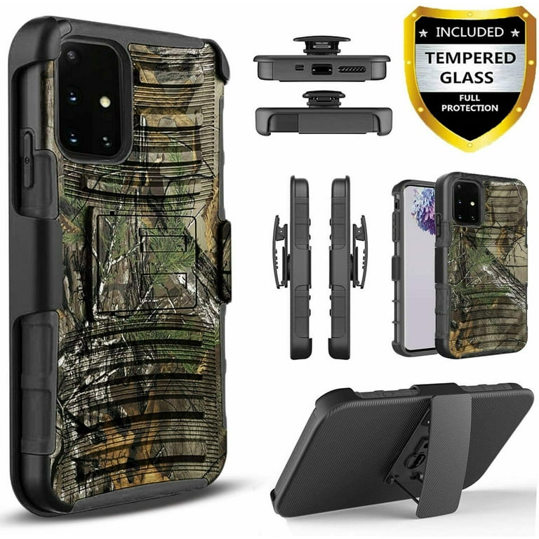 Screen Protector A71 Defender Case Galaxy A71 Phone Case, Dual Layers  [Combo Holster] And Built-In