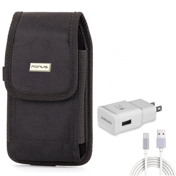 For Galaxy A73 /A54 /A53 /A33 - Case Belt Clip w Fast Home Charger, Swivel Holster Rugged, Type-C 6ft USB Cable Quick for Samsung Galaxy A73 /A54 /A53 /A33 5G