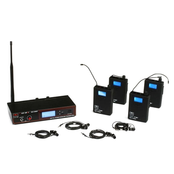 GALAXY AUDIO Any Spot AS-1100-4 Band Pack System - P2 Band, Black