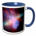thumbnail image 1 of 3drose, Galaxy and Nebula - Messier Spiral Galaxy, 15oz Two-tone Blue Mug, 1 of 6