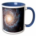 thumbnail image 1 of 3drose, Galaxy and Nebula - Spiral Galaxy Messier 74, 15oz Two-tone Blue Mug, 1 of 6