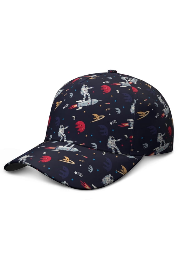 Galaxy Astronaut Space Baseball Cap – Stylish Adjustable Dad Hat for Competition, Play, and Training in Various Sports