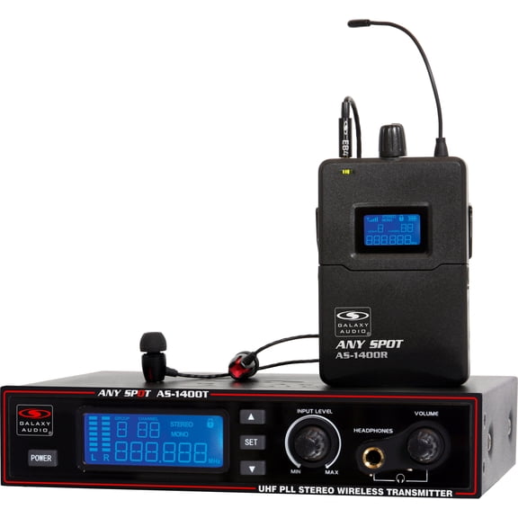 Galaxy Audio AS-1400-M Wireless Personal Monitors 300' Range