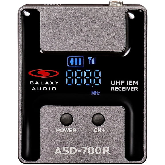 Galaxy Audio ASD-700R Digital UHF IEM Receiver Frequency CODE B6 571-585 MHz