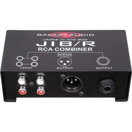 Galaxy Audio  Dual RCA In- Mono XLR & Out Combiner