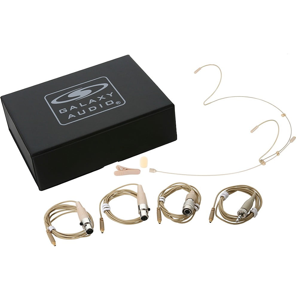 Galaxy Audio CBL3SHU Replacement Headset Cable - TA4F Connector For Shure HSM3/ESM3 & Most Shure Beltpacks, Beige