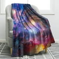 thumbnail image 1 of Galaxy Blanket Soft Warm Universe Colorful Print Throw Blanket for Kids Adults Gift 60"x80", 1 of 6