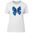 thumbnail image 1 of Galaxy Blue Gift Ribbon T-Shirt Women -Image by Shutterstock, Female XX-Large, 1 of 4