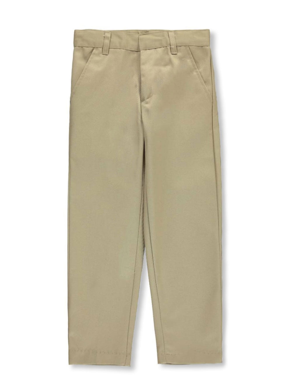 Galaxy Boys' Flat Front Slim Fit School Uniform Pants - khaki, 5 (Little  Boys) - Walmart.com