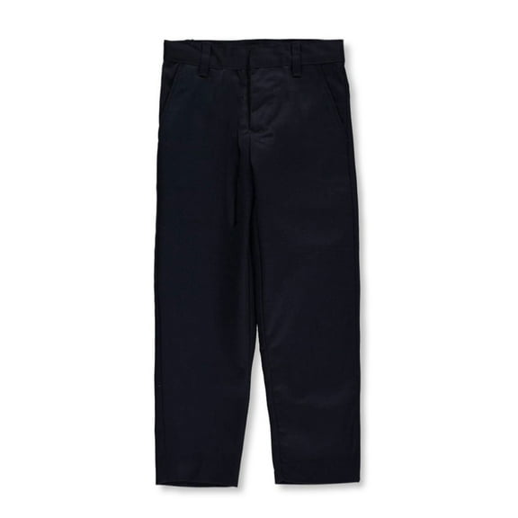 Galaxy Boys' Flat Front Slim Fit School Uniform Pants - navy, 7 (Little Boys)