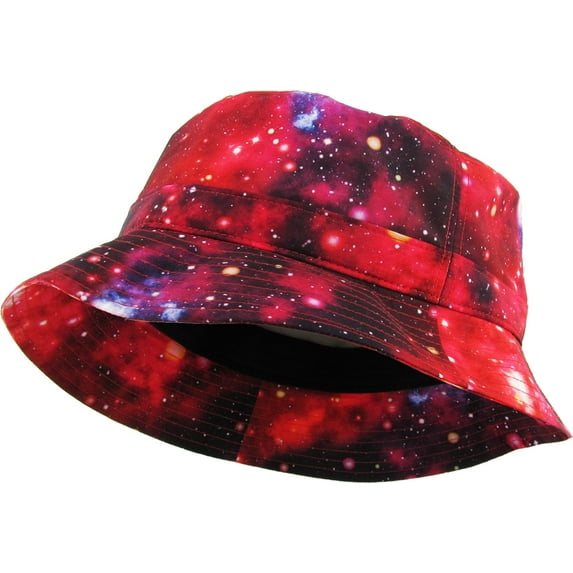 Galaxy Bucket Hat Fashion Space Print Summer Cap