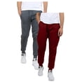 thumbnail image 1 of Galaxy By Harvic 2-Pack Men's Fleece Jogger Sweatpants (Sizes: S-2XL), 1 of 5