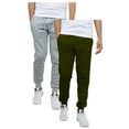 thumbnail image 1 of Galaxy By Harvic 2-Pack Men's Fleece Jogger Sweatpants (Sizes: S-2XL), 1 of 5