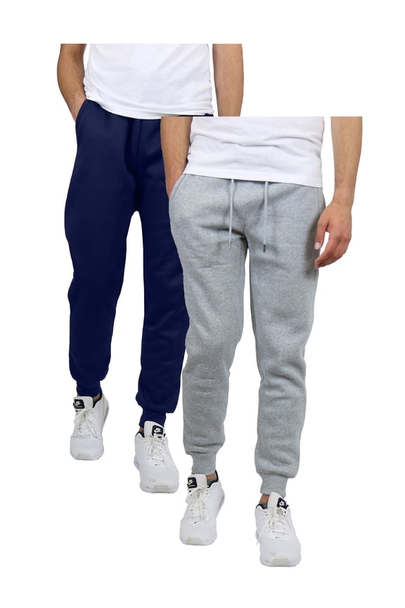 2-Pack Men's Fleece Jogger Sweatpants (Sizes: S-2XL)
