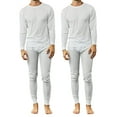 thumbnail image 1 of Galaxy By Harvic Men's 4-Piece Lightweight Thermal Set Of Both A Thermal Top And Bottom (2-Full Sets)(S-2XL), 1 of 3
