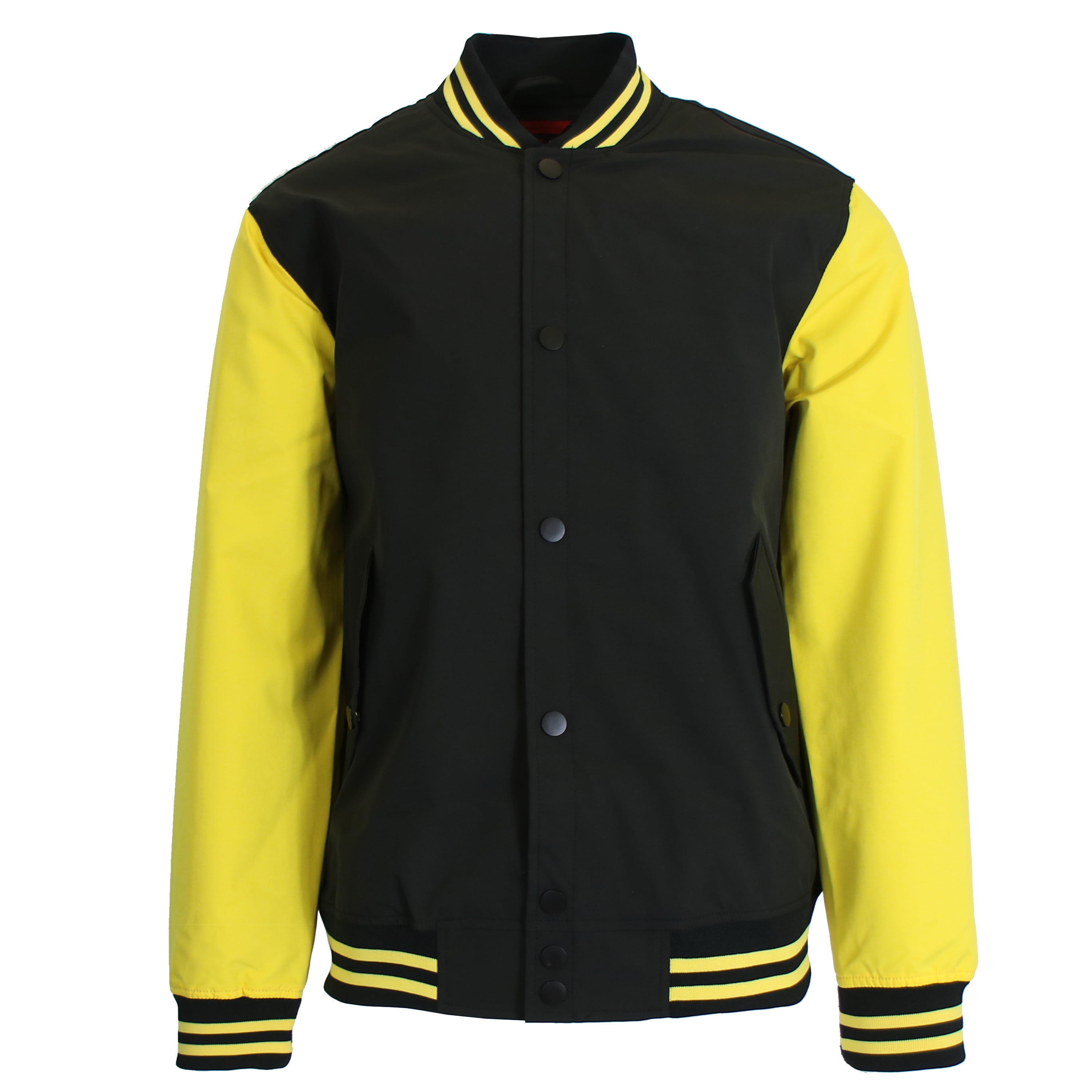 Galaxy By Harvic Men s Lightweight Polyester Multi Pocket Varsity Jacket S 2XL Walmart