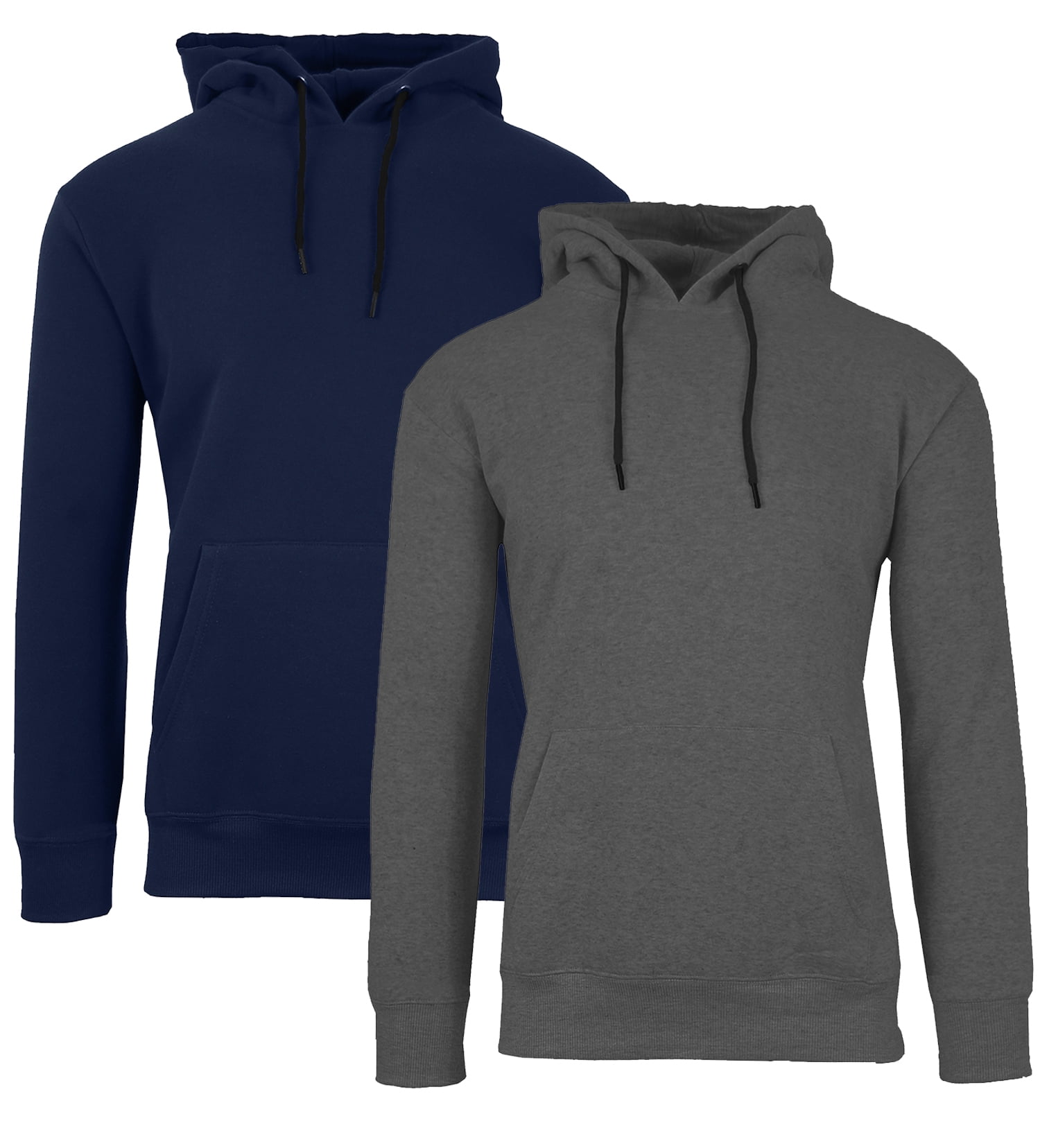 Galaxy By Harvic Mens Heavyweight Fleece Lined Pullover Hoodie 2 Pack M 2XL