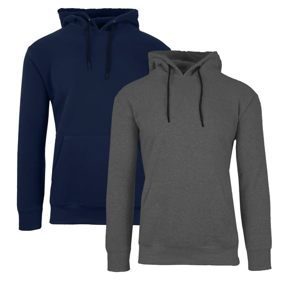 Galaxy By Harvic Mens Heavyweight Fleece Lined Pullover Hoodie 2 Pack(M-2XL)