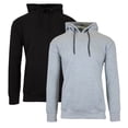 thumbnail image 1 of Galaxy By Harvic Mens Heavyweight Fleece Lined Pullover Hoodie 2 Pack(M-2XL), 1 of 7