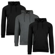 Galaxy By Harvic Mens Heavyweight Fleece Lined Pullover Hoodie 3 Pack(M-2XL)