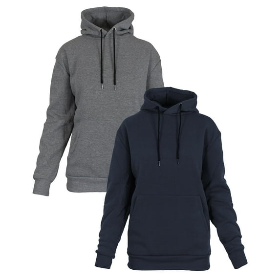 Galaxy By Harvic Womens Heavyweight Fleece Lined Pullover Hoodie 2 Pack (M-2XL)
