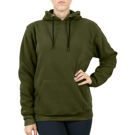 Galaxy By Harvic Womens Heavyweight Fleece Lined Pullover Hoodie (S-2XL)