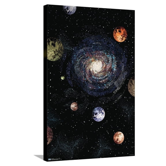 Galaxy Canvas Wall Poster, 22.375" x 34"