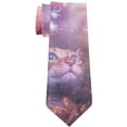 thumbnail image 1 of Galaxy Cat All Over Neck Tie Multi Standard One Size, 1 of 2