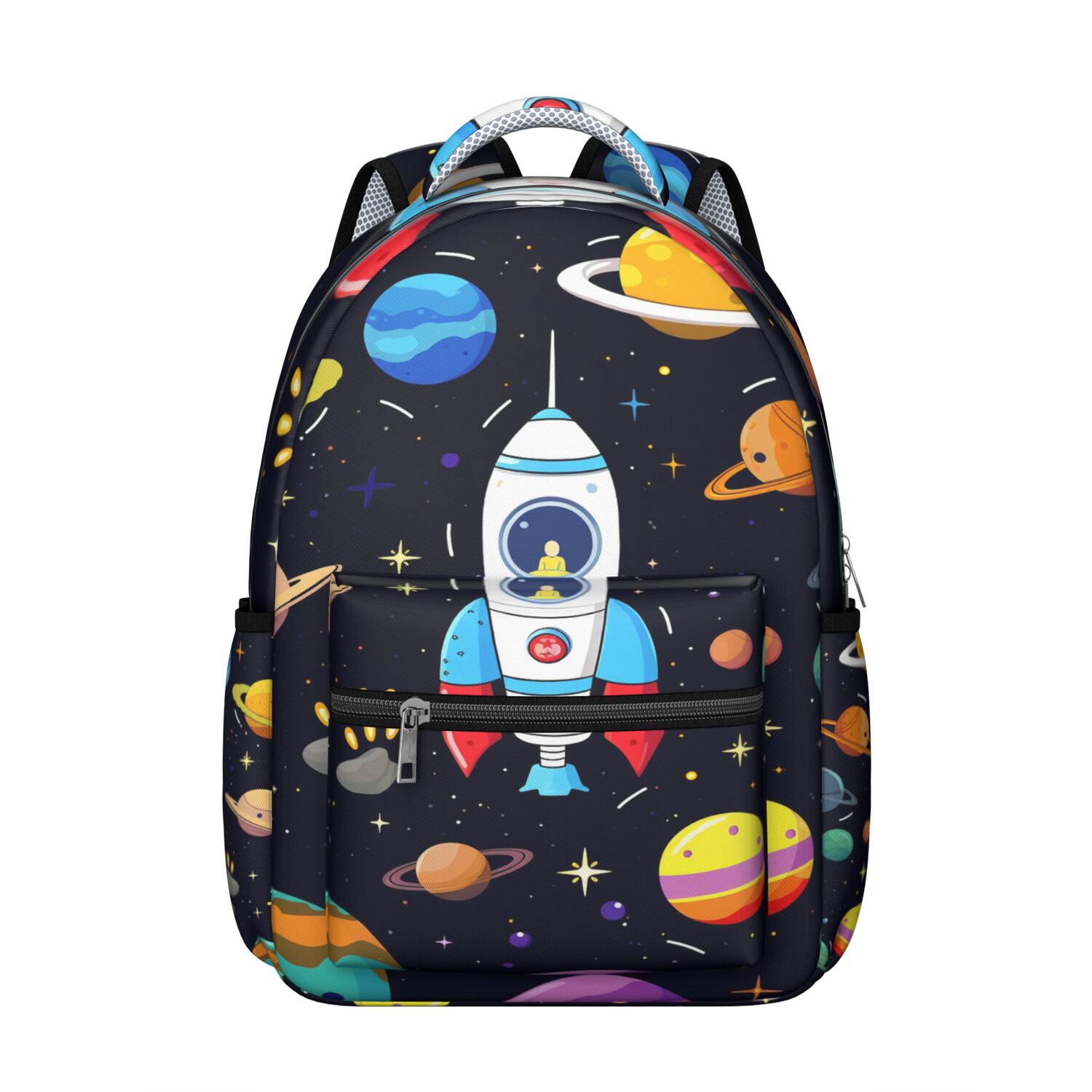Galaxy Celestial Students Backpack Outer Space Nebula Cosmic Design ...