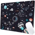 thumbnail image 1 of Galaxy Constellation Mouse Pad, Gaming Mouse Mat Square Waterproof Mouse Pad Non-Slip Rubber Base MousePads for Office Home Laptop Travel, 9.5"x7.9"x0.12" Inch, 1 of 6