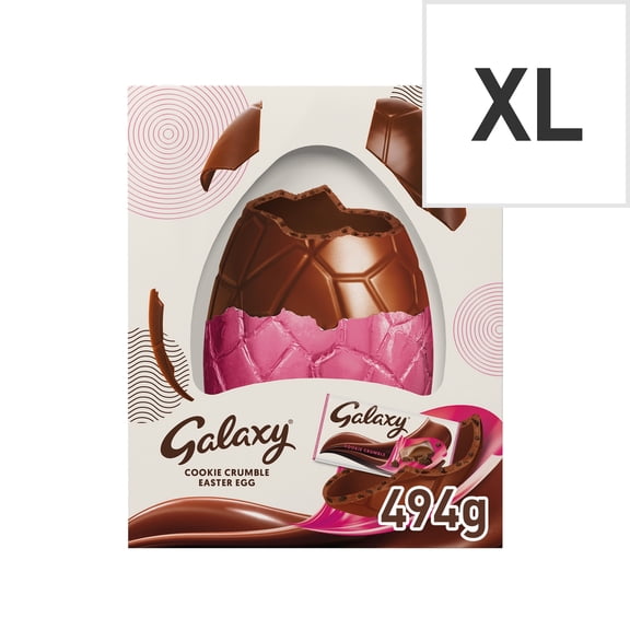 Galaxy Cookie Crumble Milk Chocolate Easter Egg 494g, Imported from Britain