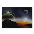 thumbnail image 1 of Galaxy Cutting Board, Solar Sky Nebula Orbit Comet Horizon System Earth and Cosmos Fantasy Image, Decorative Tempered Glass Cutting and Serving Board, Small Size, Purple Dark Orange, by Ambesonne, 1 of 1