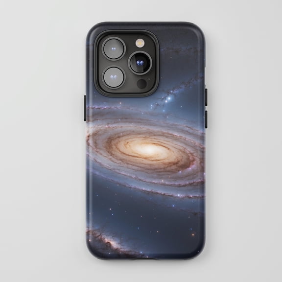 Galaxy Design For All iPhone Series Tough Phone Case Space Theme Blue
