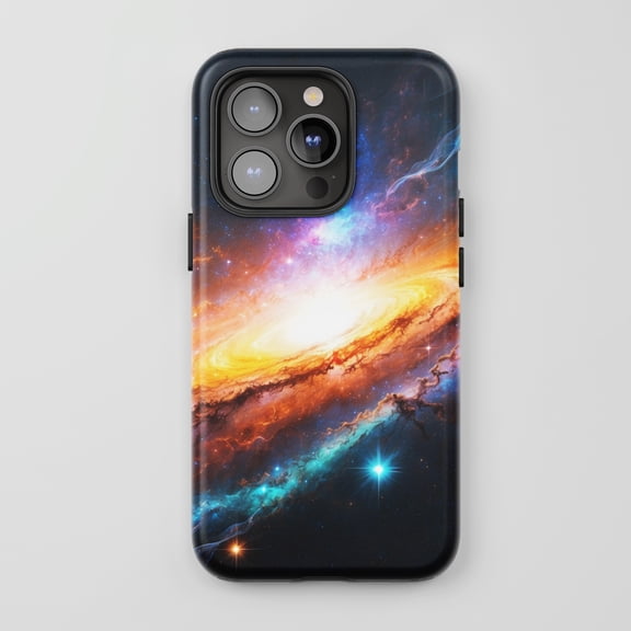 Galaxy Design For All iPhone Series Tough Phone Case Space Theme