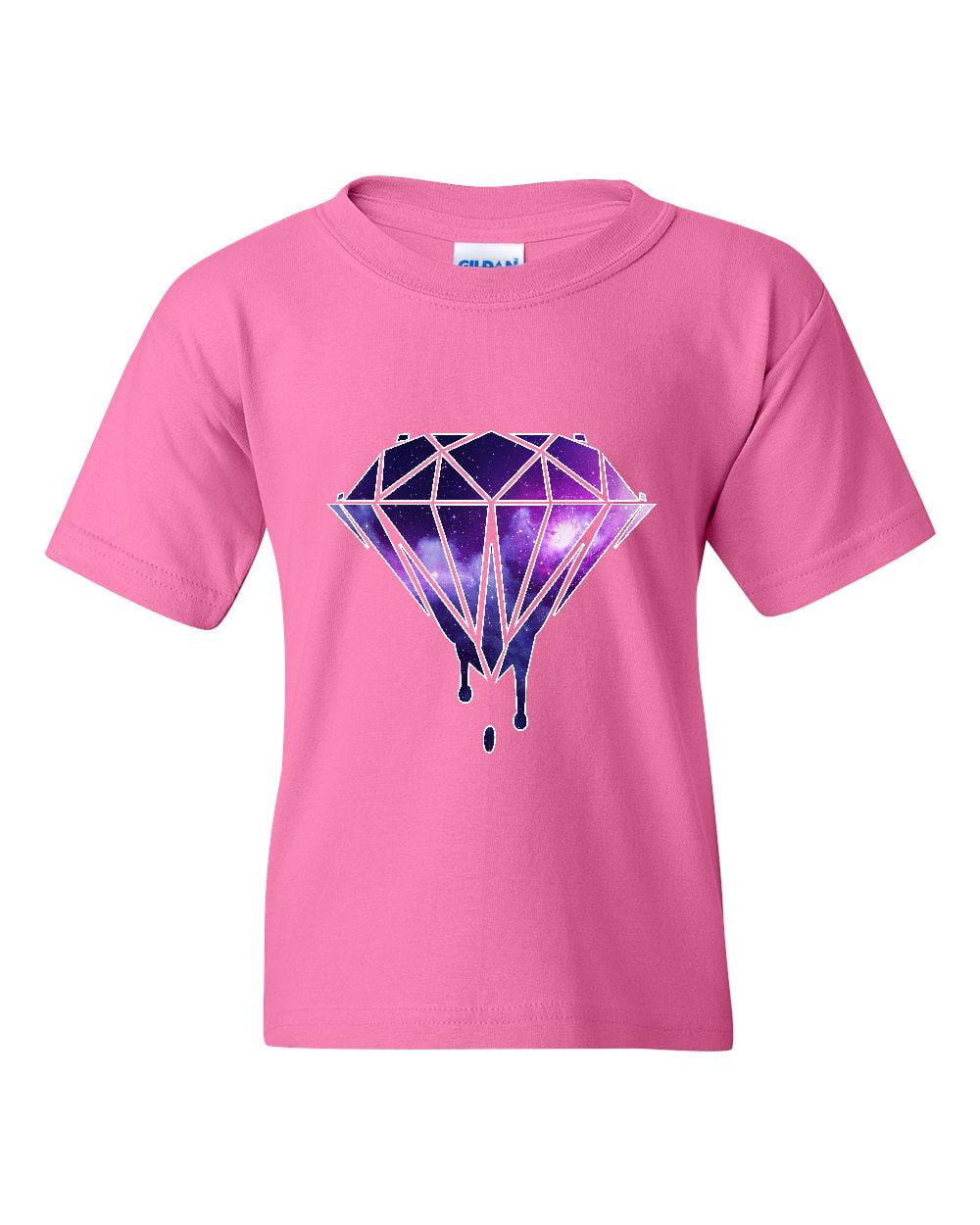 Galaxy Diamond Matching Couples Bleeding Melting Dripping Diamond Gift  Match w Hats Unisex Youth Kids T-Shirt Tee Clothing - Walmart.com