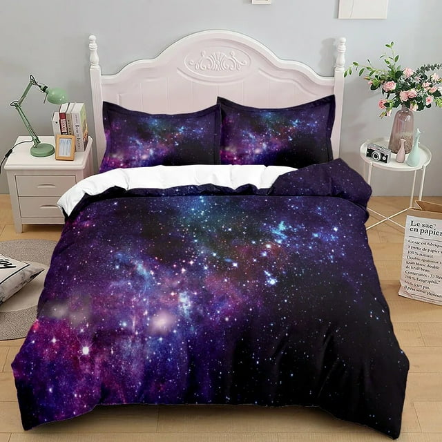 Galaxy Duvet Cover Set Single Double King Size 2/3pcs Bedding Set