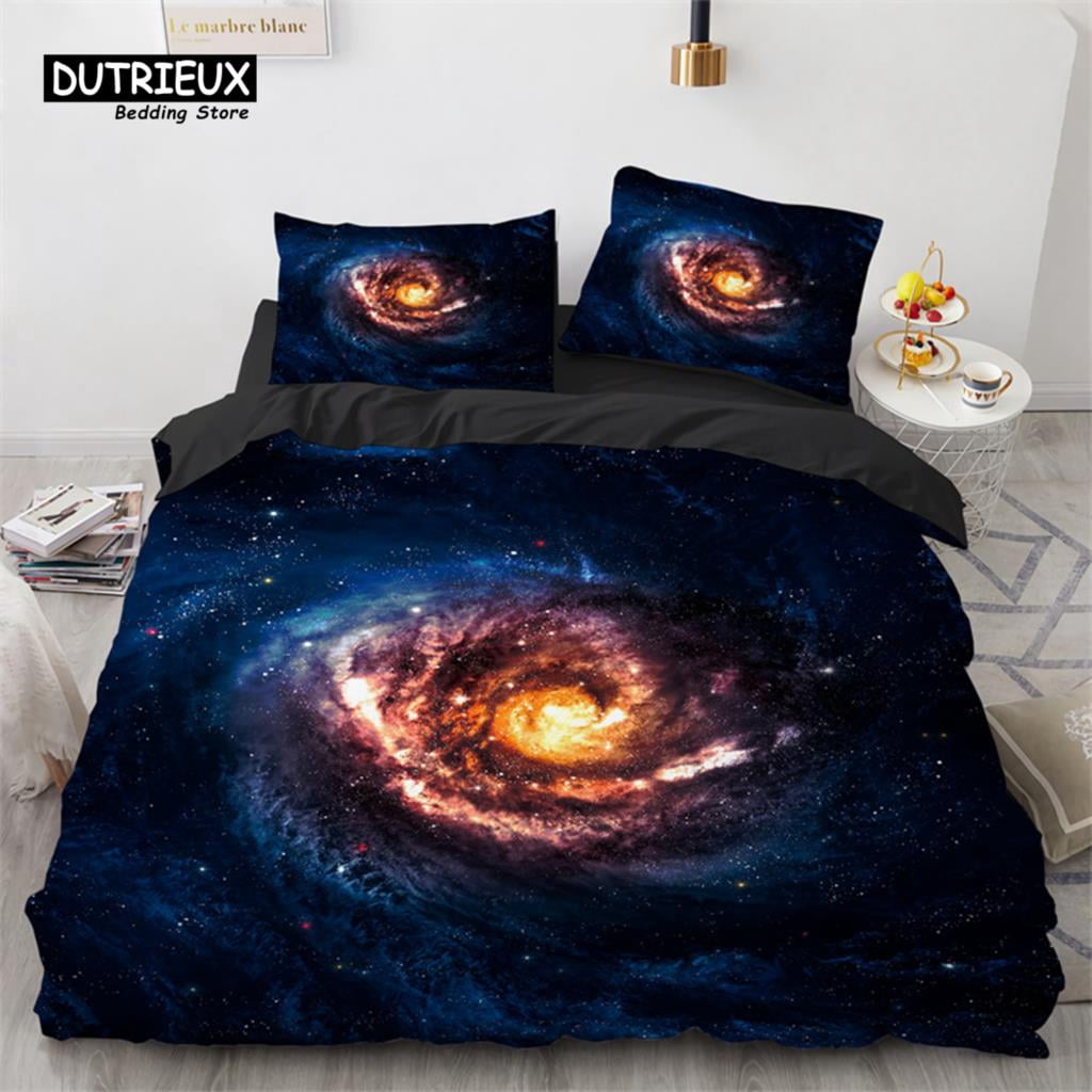 Galaxy Duvet Cover Twin King Size For Teens Kids Boys Starry Sky ...