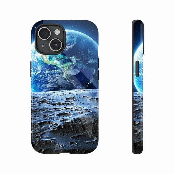 Galaxy Earth Phone Case Durable Shockproof Stylish Design for Men Women Perfect for Tech Enthusiasts & Travelers Compatible with iPhone 11/12/13/14/15/16 (Pro Max/Plus)