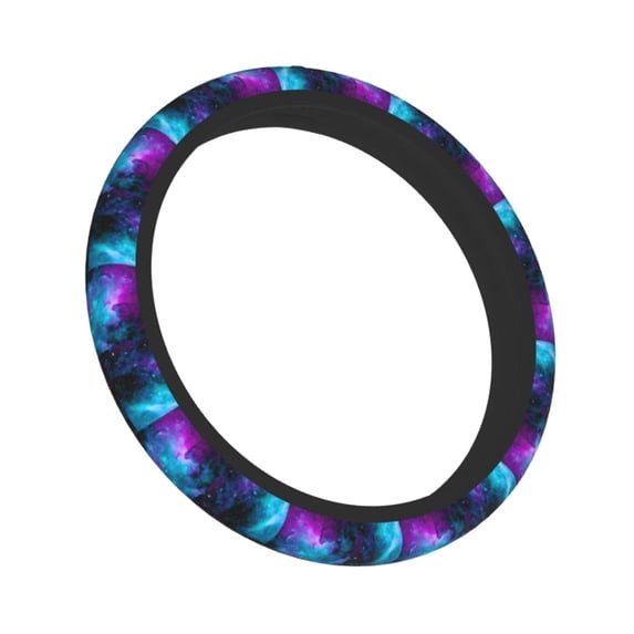 Galaxy Elastic Stretch Steering Wheel Cover Universal Interior Trim Wheel Protector For Car Truck Suv 15 Inches