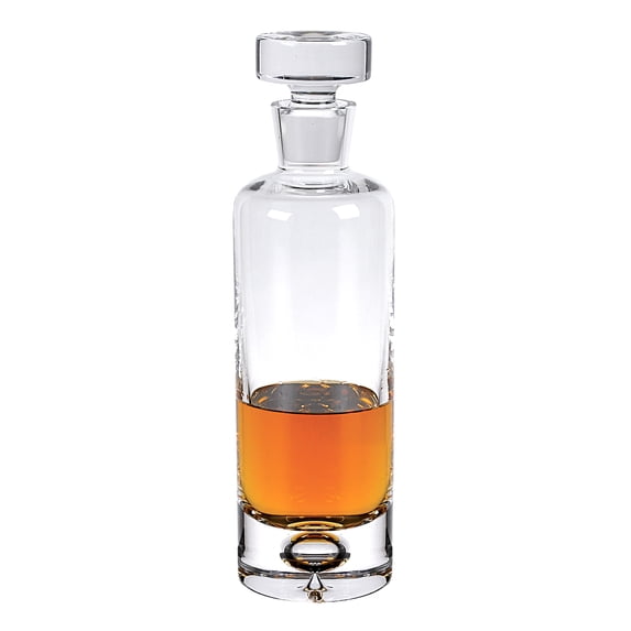 Galaxy European Mouth Blown Lead Free Crystal Decanter H11" 28 oz.