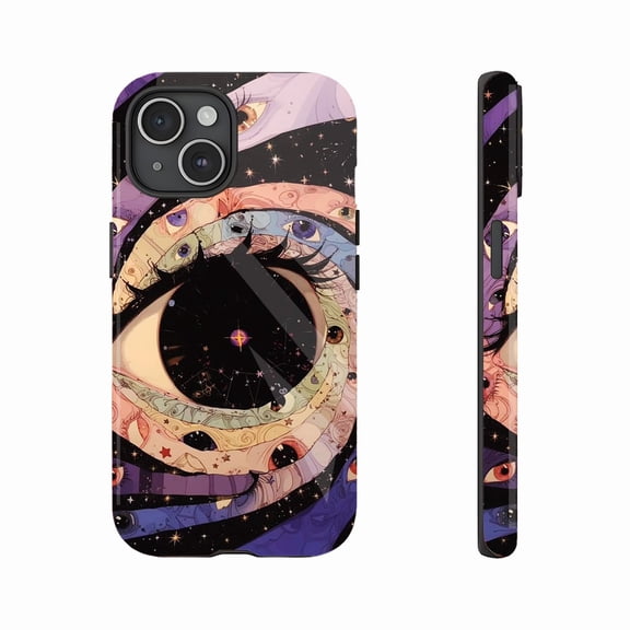 Galaxy Eye Art Phone Case for Trendy Art Lovers & Festive Occasions, Durable Protective Cover with Stunning Vision-Inspired Design, Compatible with iPhone 11/12/13/14/15/16 (Pro Max/Plus)